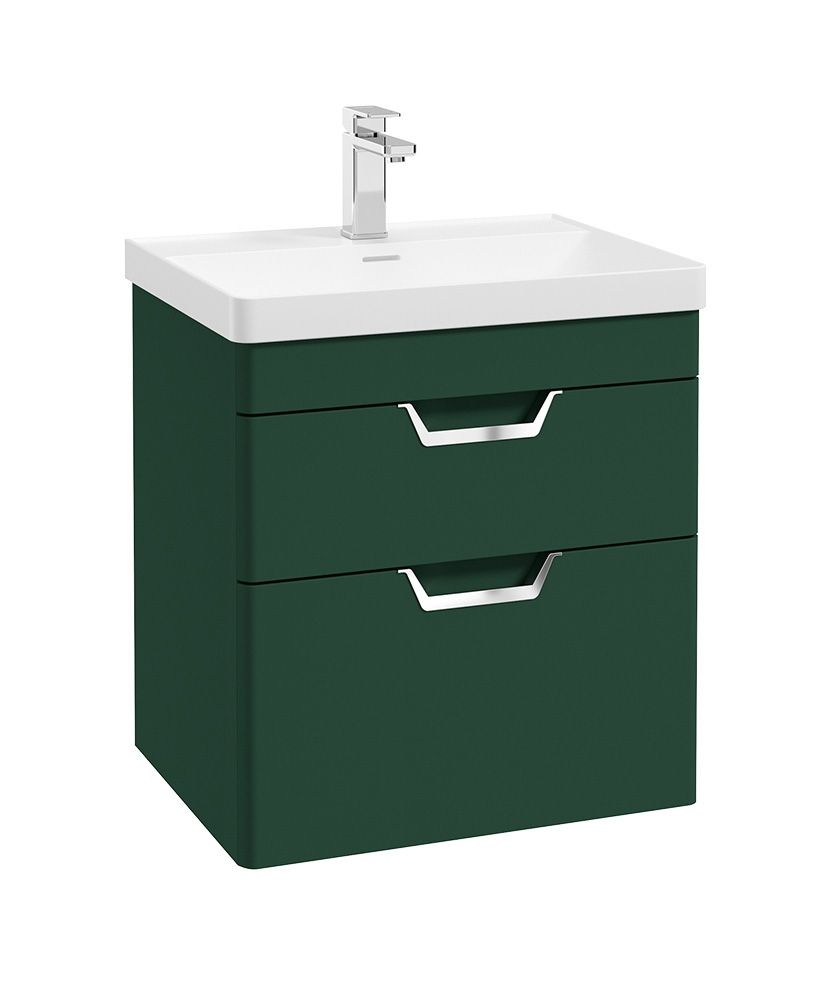 1673363847_cwfre602drwg-1 FREYA Wall Hung 60cm Two Drawer Vanity Unit - Image 1