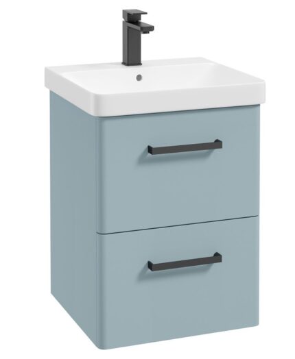 KORA Wall Hung 50cm Two Drawer Vanity Unit