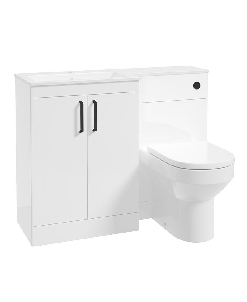 1731942041_uf1970-1 CORTA 110cm LH Combination Two Door Vanity Unit - Image 1