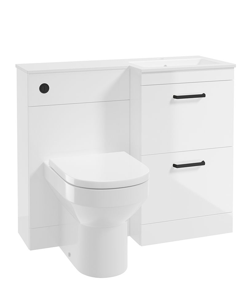 1731942127_uf2005-1 CORTA 100cm RH Combination Two Drawer Vanity Unit - Image 1