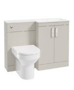 CORTA 110cm RH Combination Two Door Vanity Unit - Chrome, Whispering Willow