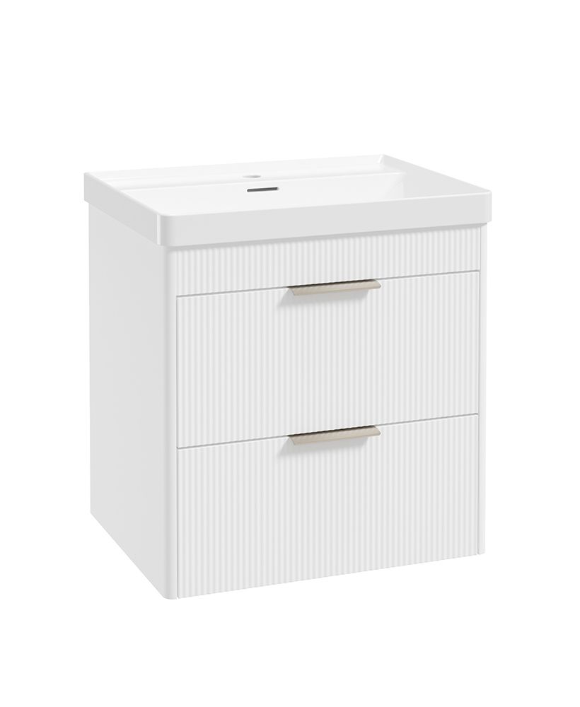 1748422838_uf2282-1 REED Wall Hung 60cm Two Drawer Vanity Unit - Image 1