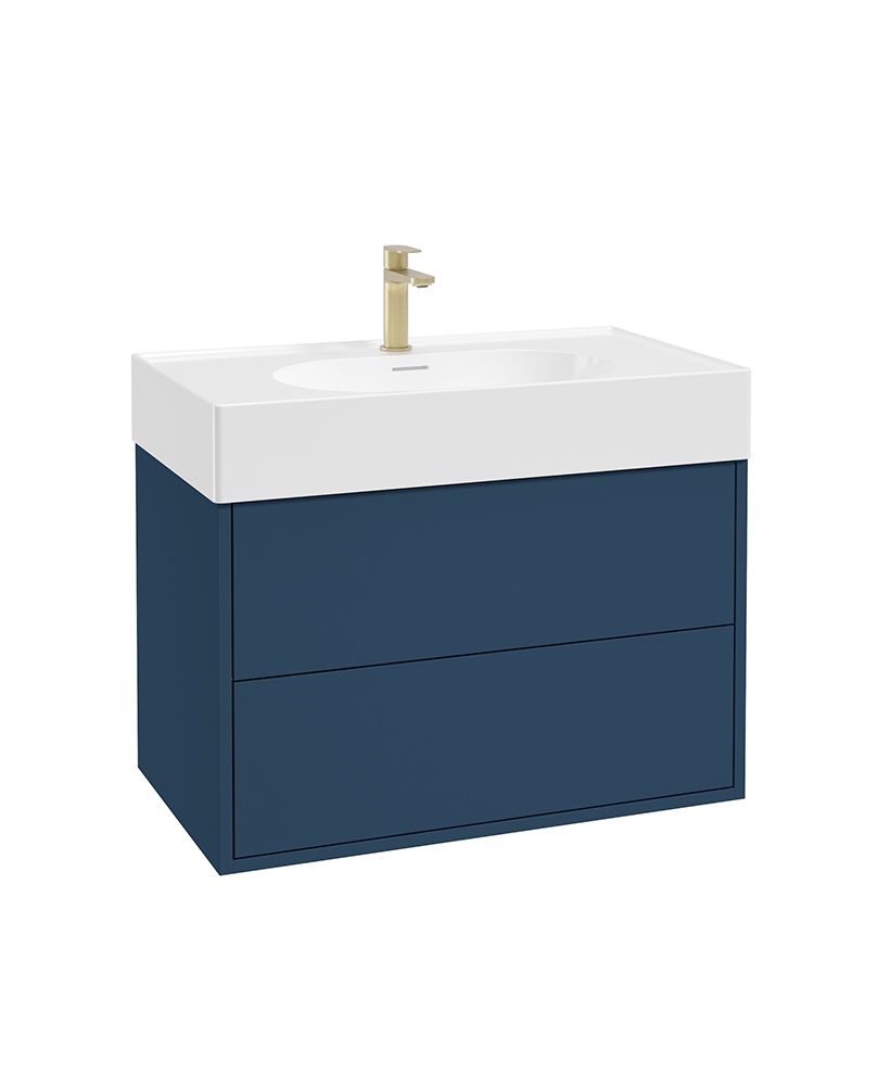 1748423367_uf2246-1 PULSE Wall Hung 80cm Two Drawer Vanity Unit - Image 1