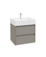 APEX Wall Hung 60cm Two Drawer Vanity Unit - City Stone & Basin