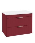 REED Wall Hung 80cm Two Drawer Countertop Vanity Unit