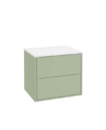 PULSE Wall Hung 60cm Two Drawer Countertop Vanity Unit - Parkland