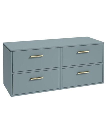 FINLAND Wall Hung 120cm Four Drawer Countertop Vanity Unit