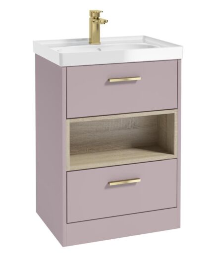 MALMO Floorstanding 60cm Two Drawer Vanity Unit
