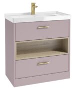 MALMO Floorstanding 80cm Two Drawer Vanity Unit