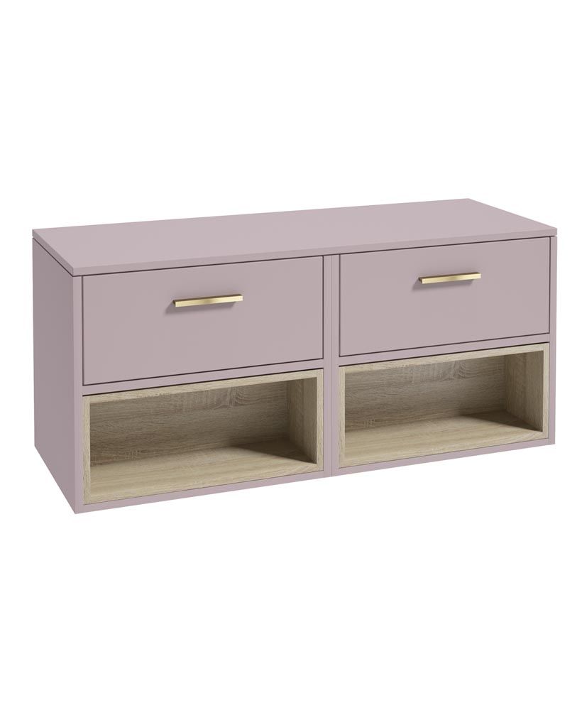 1753718828_uf1078-1 MALMO Wall Hung 120cm Two Drawer Countertop Vanity Unit - Image 1