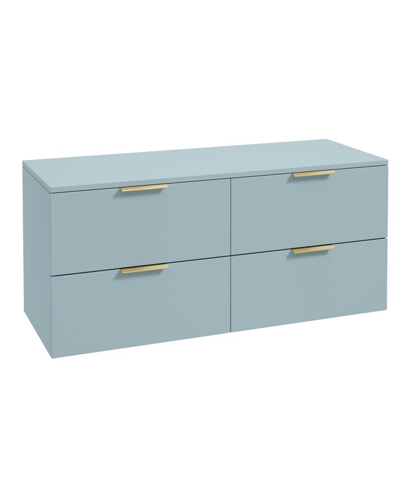1753718888_uf1243-1 STOCKHOLM Wall Hung 120cm Four Drawer Countertop Vanity Unit - Image 1