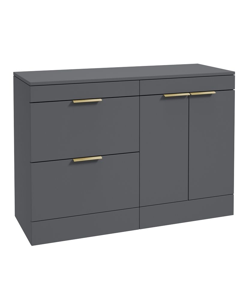 1753718937_uf1393-1 STOCKHOLM Floorstanding 120cm Two Drawer/Two Door Countertop Vanity Unit - Image 1