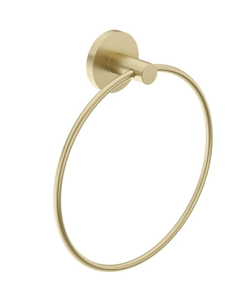 1753718973_ua0116-1 HAKK Towel Ring Brushed Gold - Image 1