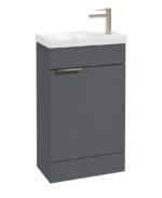 STOCKHOLM Floorstanding 50cm Single Door Cloakroom Vanity Unit