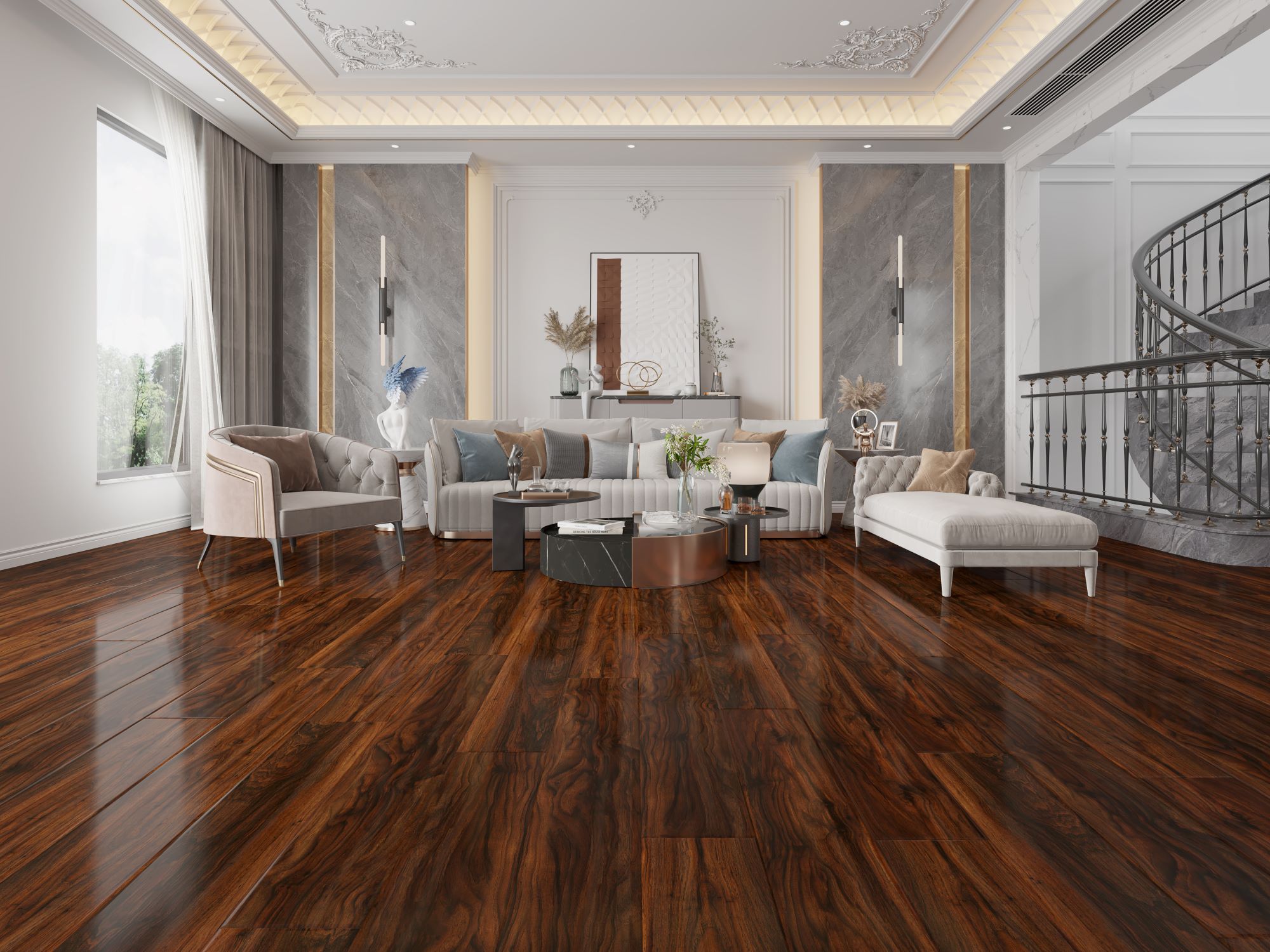 Calgary-Walnut Nebraska Calgary Walnut Gloss 12mm - Image 1
