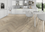 SPC Oak Seashell Herringbone Vinyl Floor