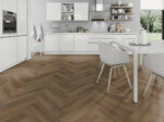 SPC Oak Truffle Herringbone Vinyl Floor