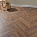 Coffee Oak Herringbone
