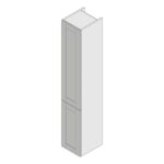 Gresham 300mm 2 Door Tall Storage Unit - Grey