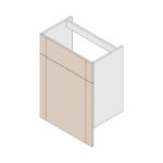 Gresham Back To Wall Unit - Cashmere, 600mm