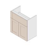 Gresham 2 Door Basin Unit - Cashmere, 600mm