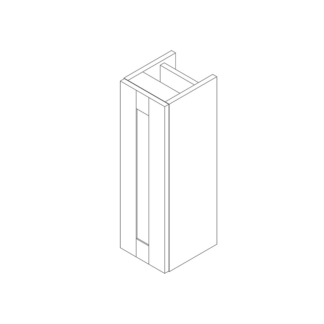 gresham-slimline-200mm-1-door-storage-unit Gresham Slimline 1 Door Storage Unit - Image 1