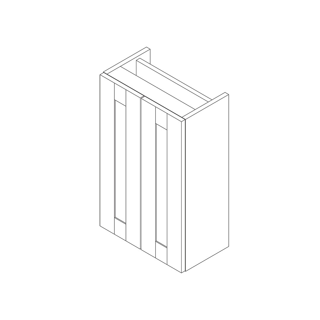 gresham-slimline-400mm-2-door-storage-unit Gresham Slimline 2 Door Storage Unit - Image 1