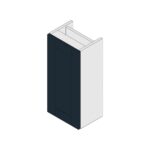 Gresham Slimline 1 Door Storage Unit - Indigo, 300mm