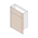 Gresham Slimline Back To Wall Unit - Cashmere, 600mm