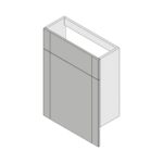 Gresham Slimline Back To Wall Unit - Grey, 600mm
