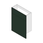 Gresham Slimline Back To Wall Unit - Fir Green, 600mm