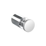 Ryver Robe Hook - Chrome, Knurled