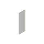 Slimline Base End Panel - Grey