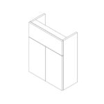 Stockton Slimline 2 Door Basin Unit