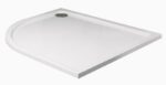 KRISTAL Low Profile Offset Quadrant Shower Tray White & Waste
