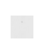 SLATE Square Shower Tray White & Waste - 900mm