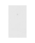 SLATE Rectangle Shower Tray White & Waste - 1600x900mm