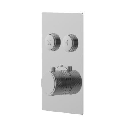 Fuse Dual Function Push Button Concealed Thermostatic Mixer Valve