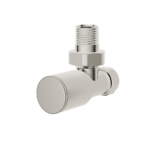 Aqualla Round Angled Valves - Brushed Nickel