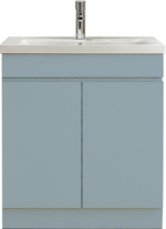 Deann Floor Standing 2 Door Unit - 600mm, Dusky Blue
