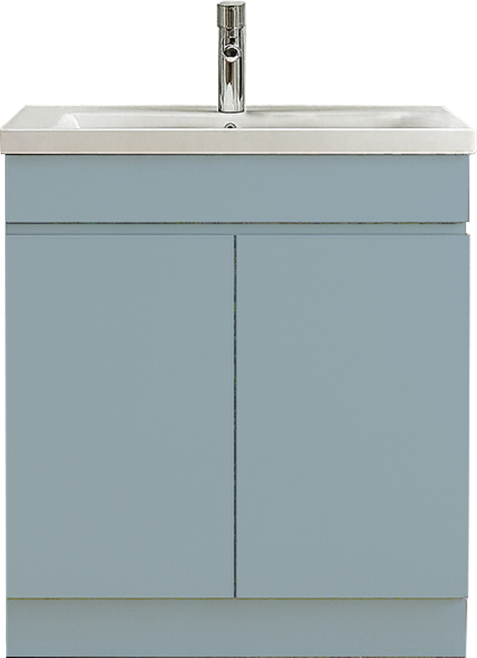 Deann-Dusky-Blue-600 Deann Floor Standing 2 Door Unit - Image 1
