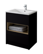 Lucca Floor Standing Unit - 500mm, Matt Black