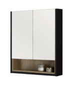 Lucca Mirror Cabinet - Matt Black