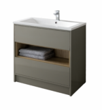 Lucca Floor Standing Unit - 800mm, Matt Taupe