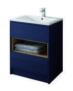 Lucca Floor Standing Unit - 600mm, Matt Sapphire Blue