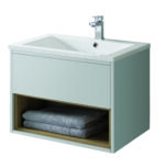 Lucca Wall Hung Unit - 600mm, Matt Dove Grey