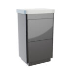 Perra Twin Drawer Floor Standing Unit - 500mm, Anthracite