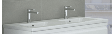 Rimini 1200mm Double Bowl Basin