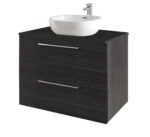 Rimini Wall Hung Unit - 800mm, Shadow Black