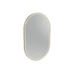 Alderbury Illuminated Pill Mirror - 500mm, Brushed Brass